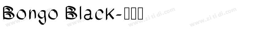 Bongo Black字体转换